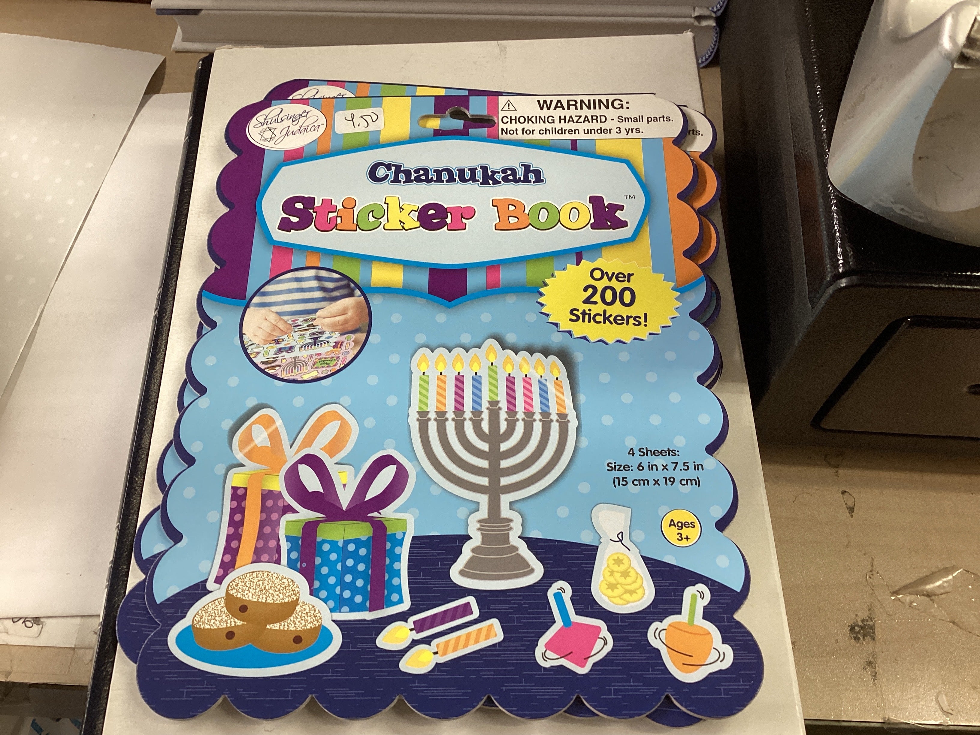 Chanukah sticker book