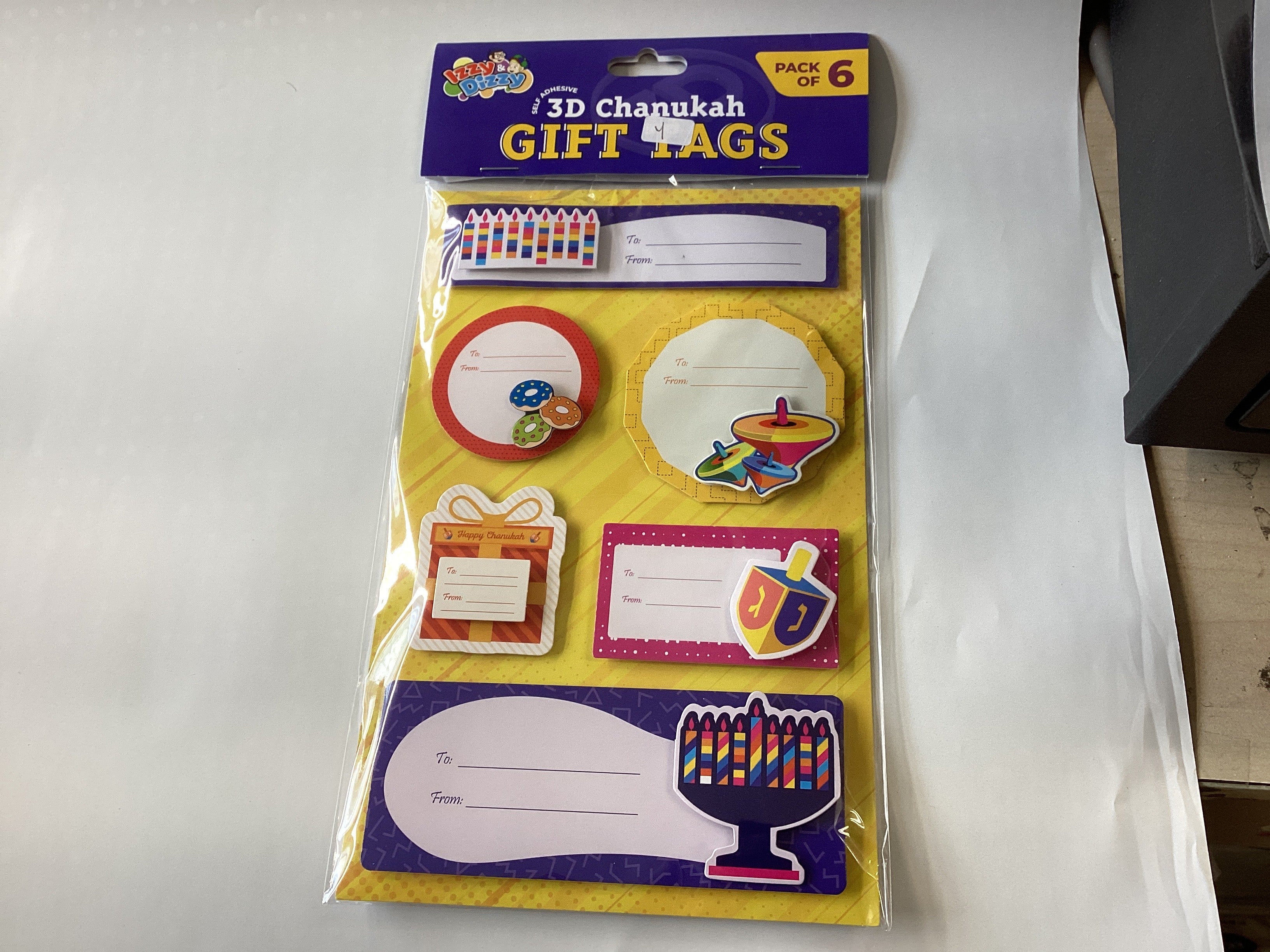 3D Chanukah gift tags