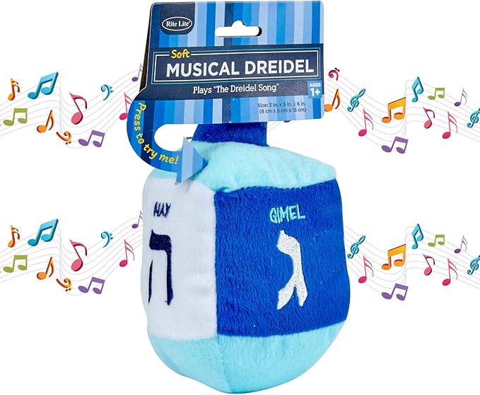 Plush singing dreidel