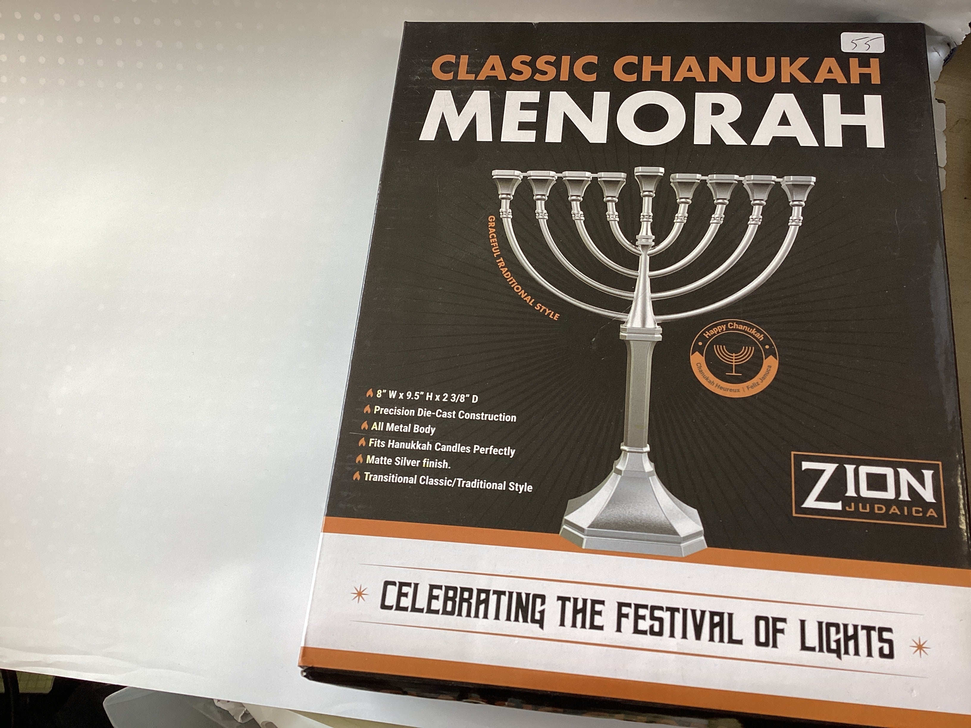 Classic menorah- M-GRACE