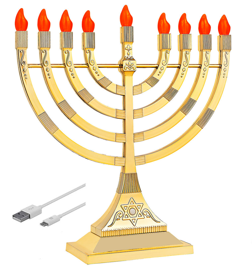 Led Chanukah menorah