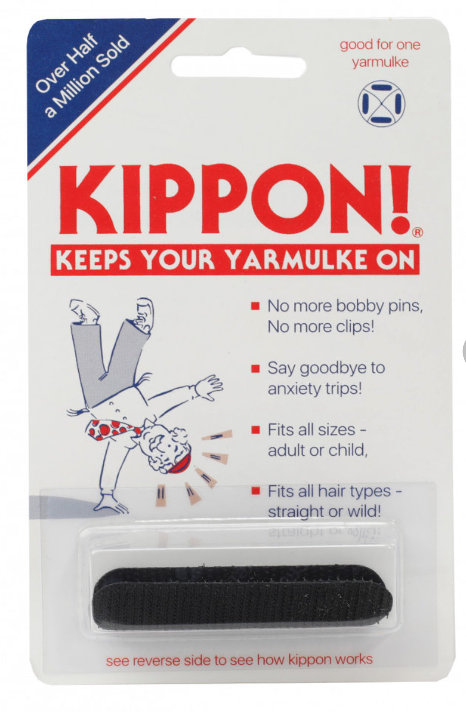 Kippon! Keeps your yarmulke on ￼
