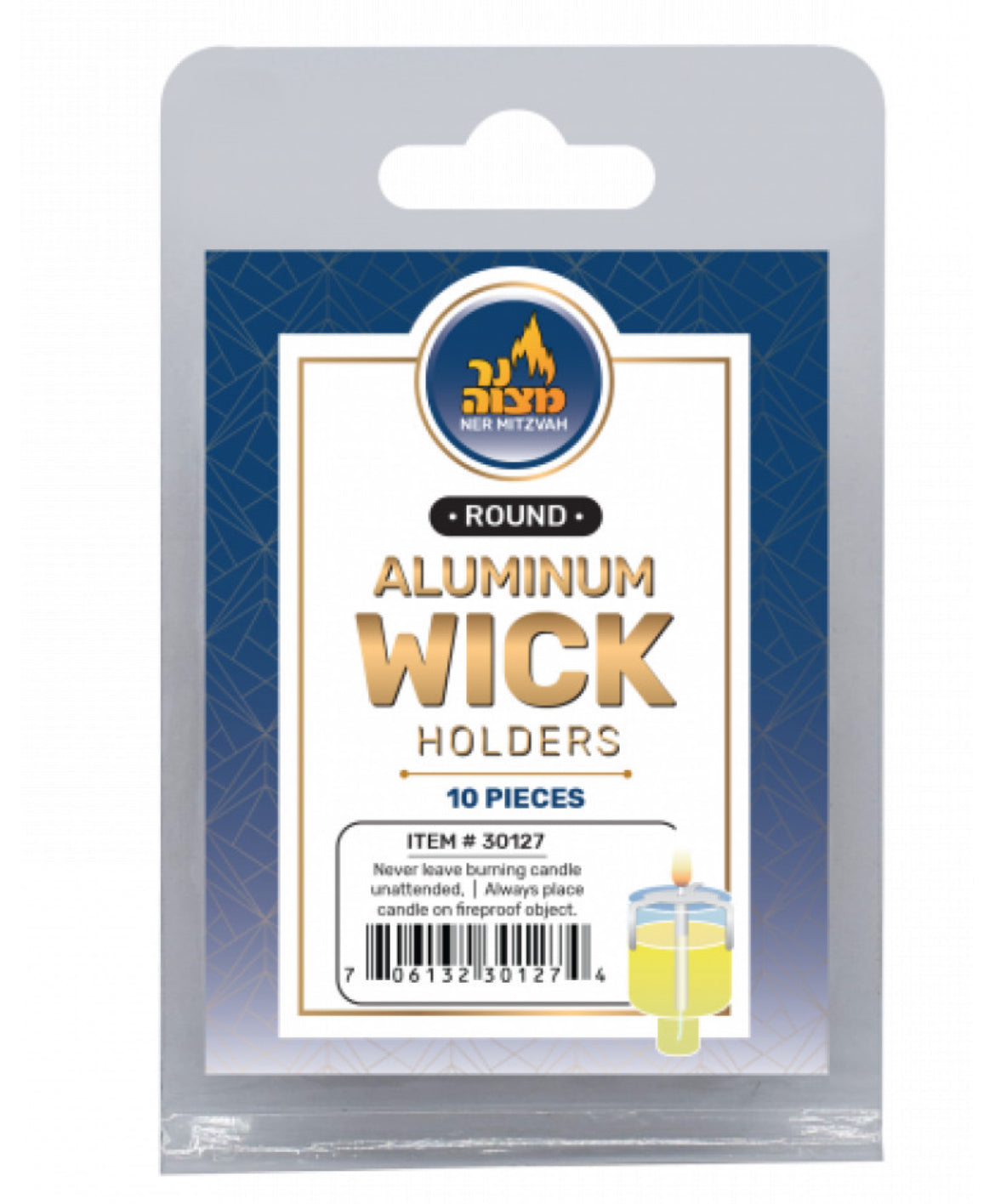 Aluminum wick holders round #30127