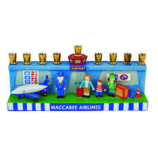 Maccabee airlines menorah