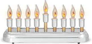 Contemporary electric menorah