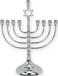 Traditional menorah aviv Judaica