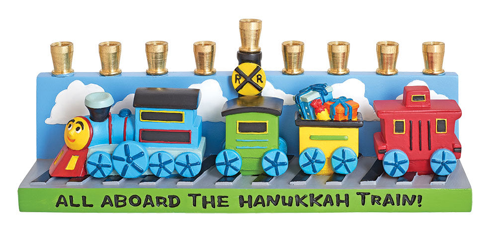 All aboard train menorah #24015