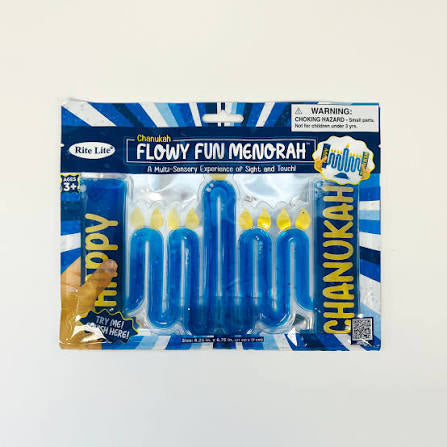 Flowy fun menorah