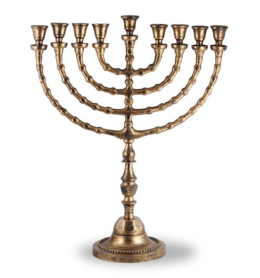 Traditional large menorah -gold
