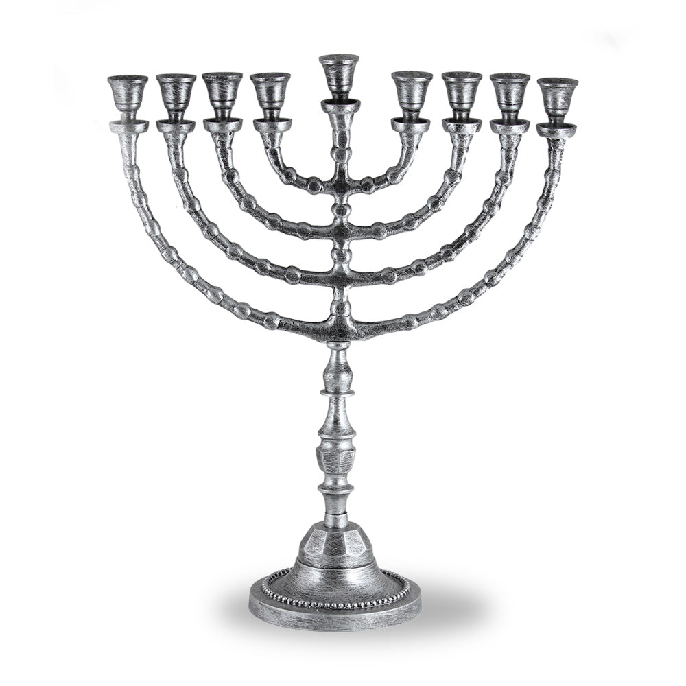 Traditional large menorah silver