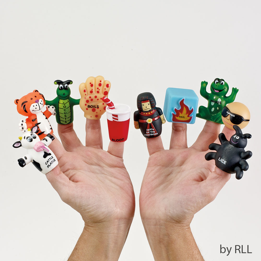Ten plagues finger puppets