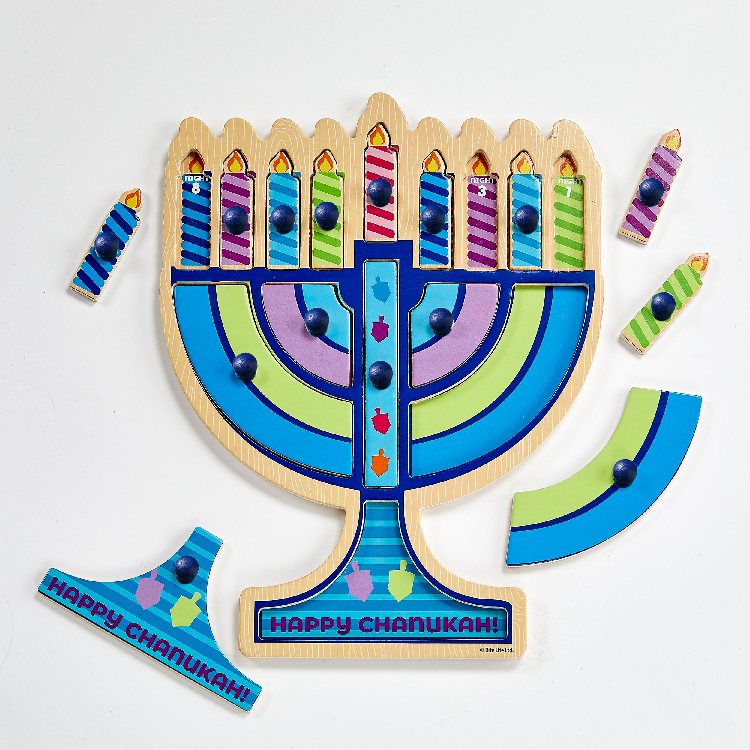 Menorah wood puzzleTY-PUZ-H-4