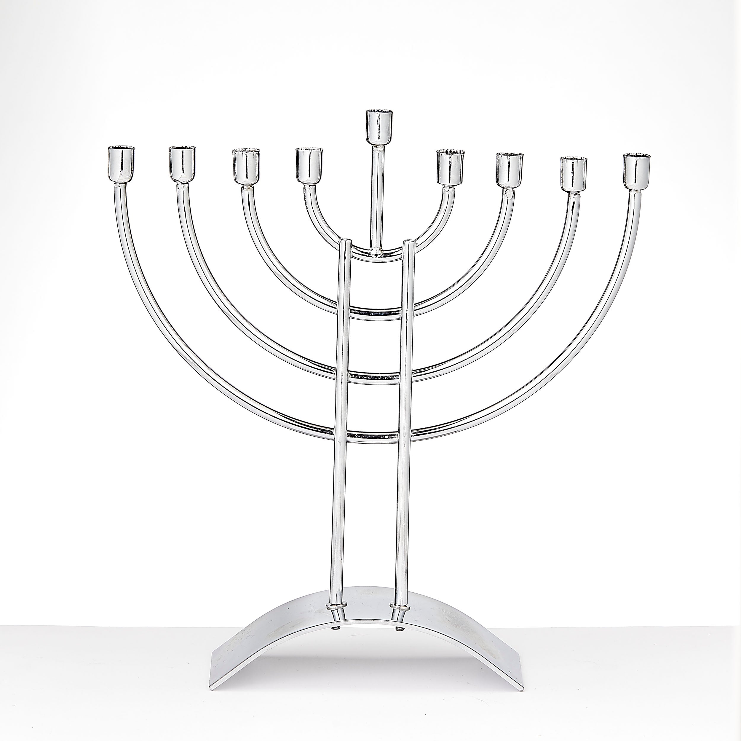 Traditional steel menorah# MH-14