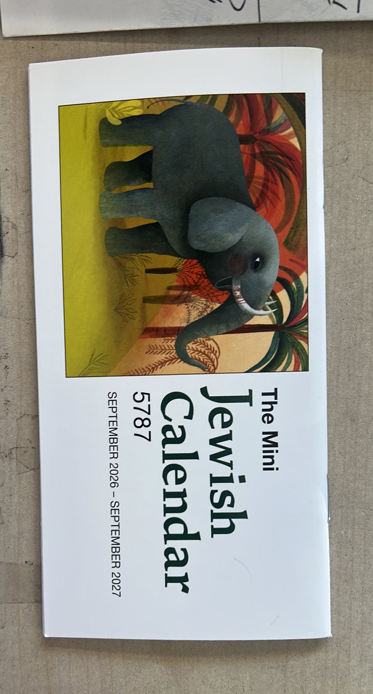 Mini calendar 5787